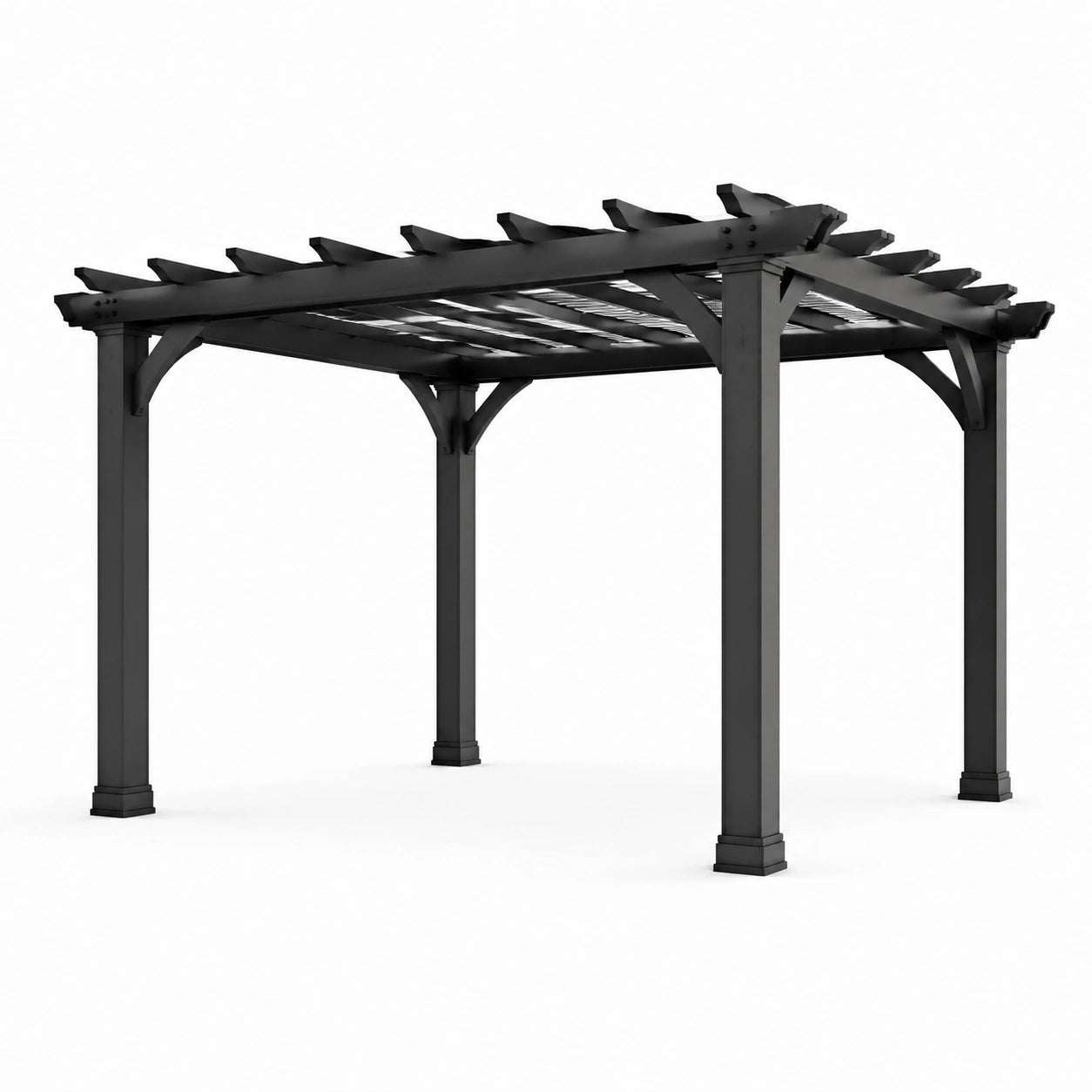 Pérgola de Aluminio Negro 3x3 m